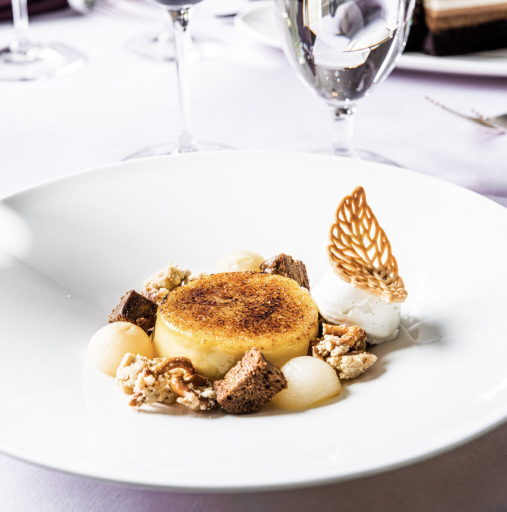 plated dessert
